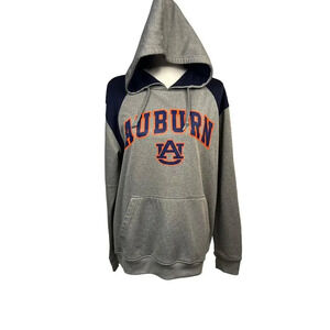 Men's Small Auburn Tigers Gray/Navy Pullover‎ Hoodie Long Sleeve Kangaroo Pocket
